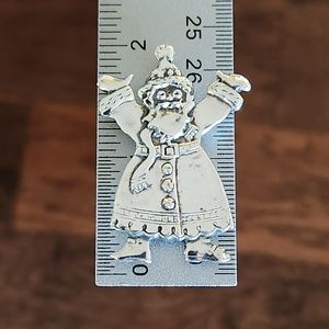 Mary Engelbreit MEINK 925 Sterling Silver Santa Claus Pin Christmas Brooch 🎅